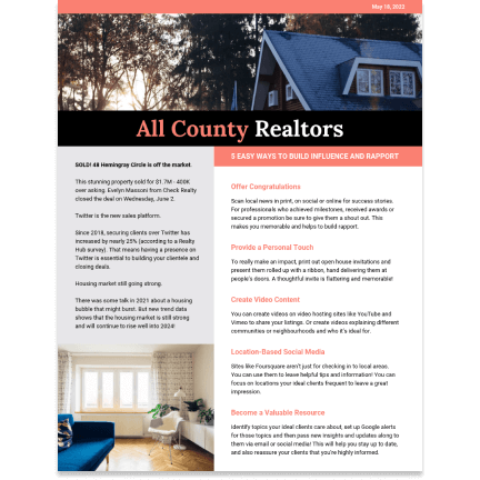 All county All county template