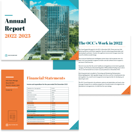 Annual report template Annual report template