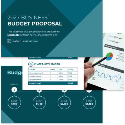 Budget proposal Budget proposal template