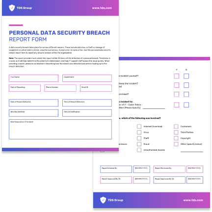 Data security Data security template
