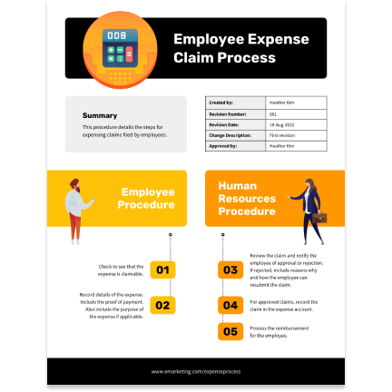 Employee expense Employee expense template