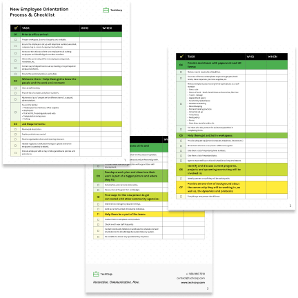 Green checklist Green checklist template