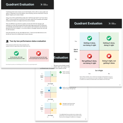Quadrant evaluation Quadrant evaluation template