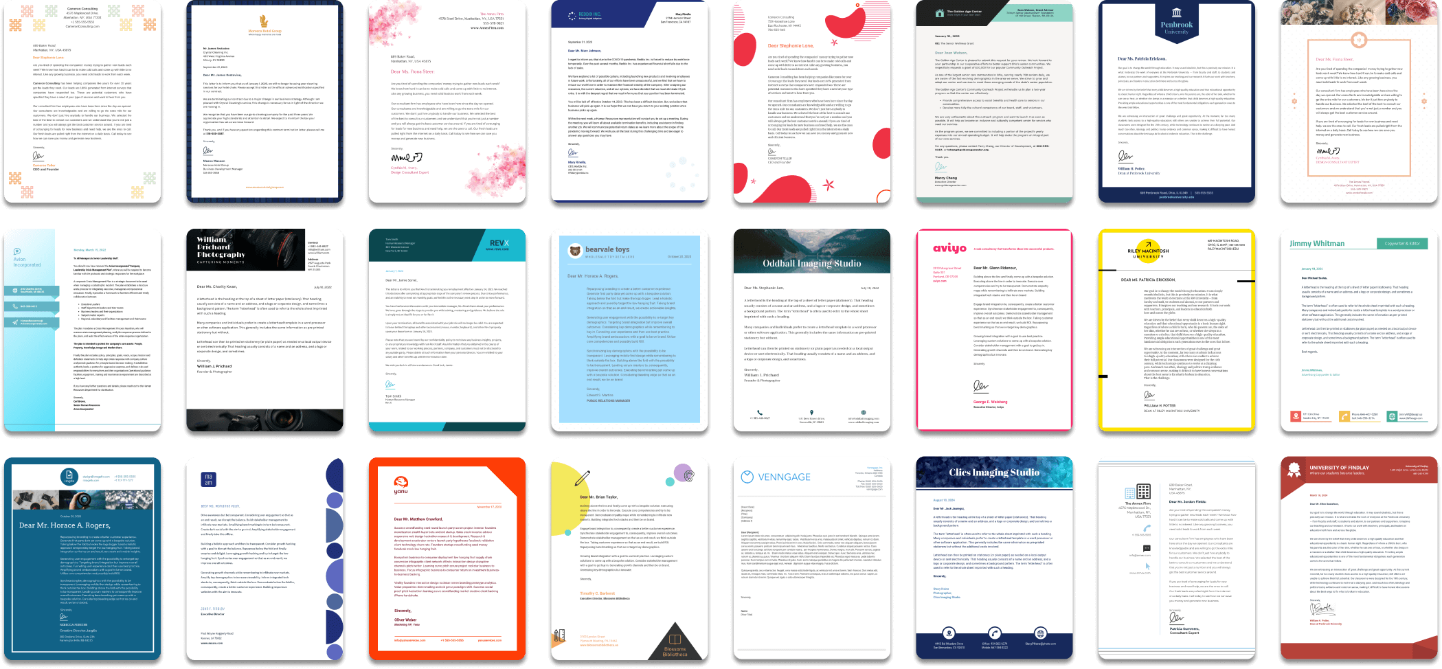 Letterhead templates Letterhead templates