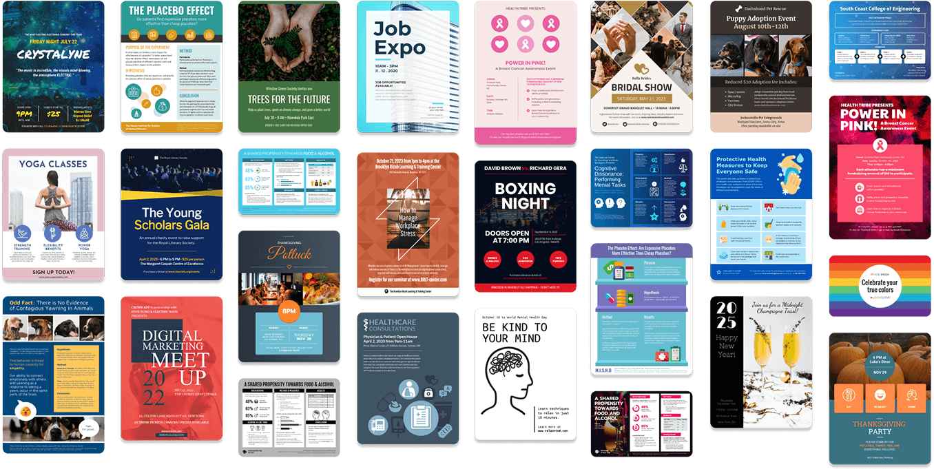 Poster templates Poster templates